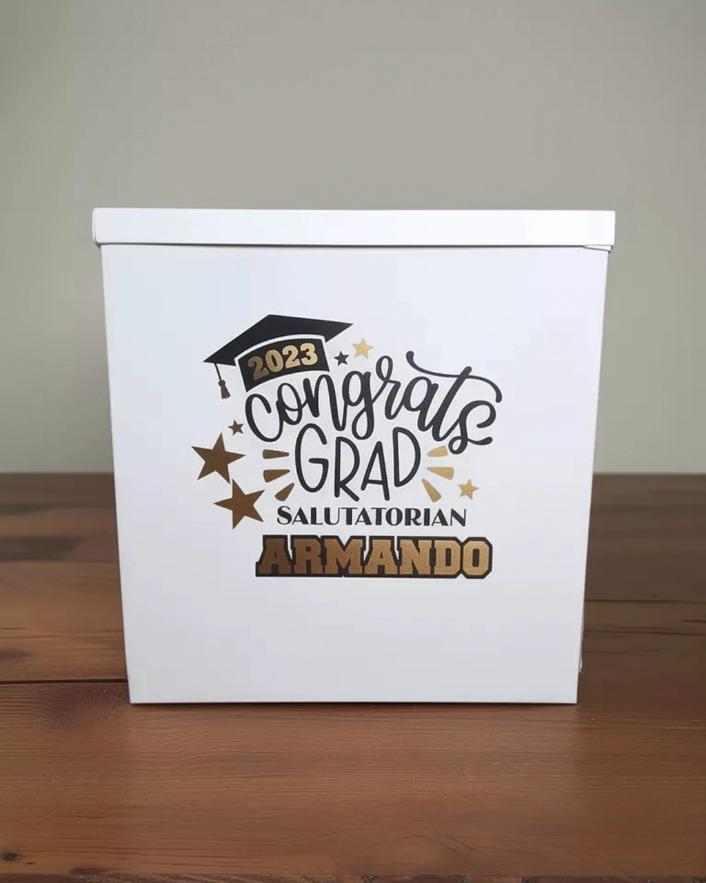 Box with Personalized Letters