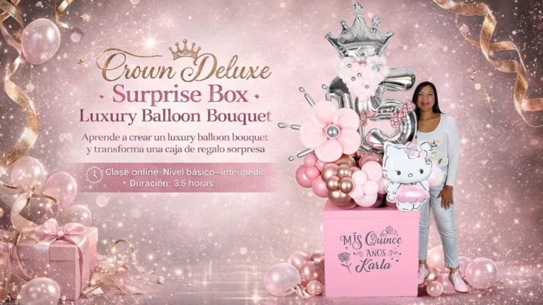 Crown Deluxe Surprise Box · Luxury Balloon Bouquet